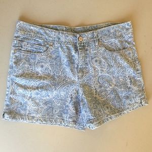 Faded Glory Paisley Jean Shorts